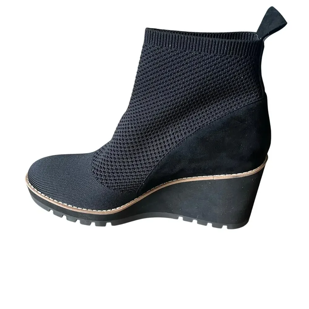 Eileen Fisher London Recycled Stretch Knit Bootie Women's‎ 10 Wedge Heel
